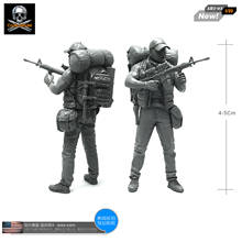 1/35 Resin Figure Model kits American Army Soldier self-assembled AH2-03 2024 - buy cheap