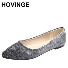 HOVINGE Pointed Toe Moccasin Shoes Shallow Mouth Female Footwear Soft Women Autumn Casual Sneaker Moccasins Boat Dress New Fall 2024 - buy cheap