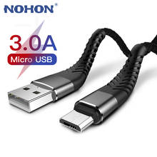 Кабель Micro USB 1 м, 2 м, 3 м, быстрая зарядка для Samsung S7, S6, Xiaomi Redmi Note 4, 5 Pro, Android, мобильный телефон, кабель для передачи данных, микро зарядное устройство 2024 - купить недорого