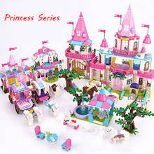 Princess Dream Fairy Castle Building Blocks Royal Carriage Cinderella Romantic Palace Model Bricks Friends Girls Toys Christmas 2024 - buy cheap