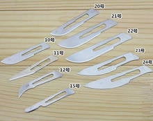 100pcs/lot 10/11/12/15/18/20/21/22/23/24# Individual packing Carbon Steel Sterile Surgical Blades  Free shipping 2024 - buy cheap