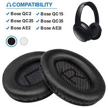 2pcs Memory Foam Replacement Soft Ear Pad for Bose QC2/QC15/QC25/QC35/AE/2/2i/2w Protein Skin Headphone Headset Cushion Cover 2024 - buy cheap