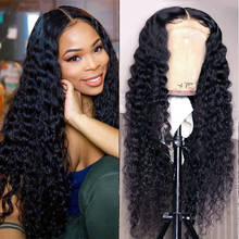 Cheap Deep Wave Curly Lace Front Closure Wig Lace Deepwave Frontal Wig Transparent Lace Front Human Hair Wigs For Black Women 2024 - buy cheap