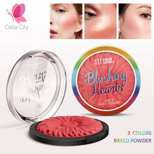 Cellacity New Women Face Blush Powder  Highlighter Powder Contour Cheek Rouge Easy To Wear Make Up Natural Minerals 15g 2024 - buy cheap