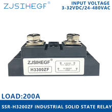 H3200ZF твердотельное реле постоянного тока в AC 200A реле напряжения 3-32 В постоянного тока в 24-680 В переменного тока SSR 200A для высоковольтного промышленного контроллера 2024 - купить недорого
