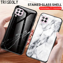 Luxury Marble Glass Phone Case For Huawei P40 Lite E Plus Nova 7 Pro 7i 7 SE Y9S Y7P Y6P Y5P Honor X10 9X Premium Play 4T Cover 2024 - buy cheap