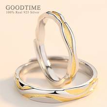 Fashion Couple Ring For Women Men Real 100% 925 Sterling Silver Rings Wedding Bridal Jewelry Ring Valentine Gift For Party 2024 - buy cheap