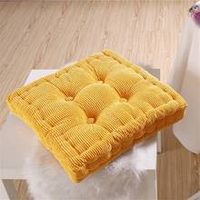 1PC Thick Corduroy Elastic Chair Cushions For Kitchen Chair New Solid Color Seat Cushion Square Floor Cushion Machine Washable 2024 - buy cheap