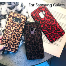 LCHULLE роскошный плюш леопардовый принт Чехлы для Samsung Galaxy S8 S9 Plus Note 8 Note 9 Мягкий ТПУ силиконовый чехол 2024 - купить недорого