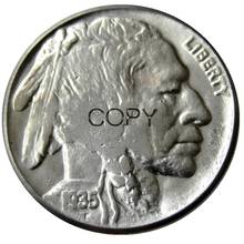 США 1935 P, D, S с гравировкой в виде американского бизона из никеля пять цент, копия монеты 2024 - купить недорого