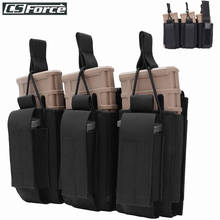 Bolsa táctica Triple para Rifle, accesorio Molle, de nailon, para M4, M14, M16, AK, AR, 5,56/7,62/9mm 2024 - compra barato