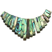 Frete grátis joias da moda oblong de concha de abalone e conta retangular com 21 peças pc8371 2024 - compre barato