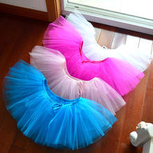 Ballet Skirt Costume Dress Tutu Dance Mesh Children Girls I Day Sun Performance Half-length 2021 2024 - buy cheap