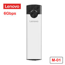 Lenovo-funda de SSD M-01 M2 SATA3.0, carcasa de SSD externa de alta velocidad 6gbps, M.2 NGFF B Key a USB 3,1, adaptador de unidad de estado sólido tipo C 2024 - compra barato