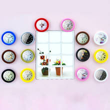 1:12 Scale Resin Dollhouse Miniature Wall Clock Play Doll House Miniaturas Home Decor Accessories Toy Pretend Play Furniture Toy 2024 - buy cheap
