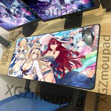 XGZ anime mouse pad Sexy Girl Game Mouse Pad Black lock edge computer custom table mat speed rubber anti slip, suitable for lol 2024 - buy cheap