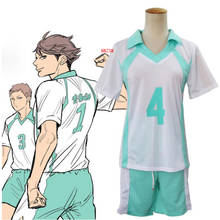 Japão anime haikyuu kageyama tobio aoba johsai escola secundária koushi sugawara oikawa tooru cosplay traje uniforme camisa sportwear 2024 - compre barato