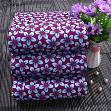 Lychee Life 1Yard Ankara African Fabric Real Wax Polyester Flower Fabric For Party Dress Making Diy Sewing Accessories 2024 - buy cheap