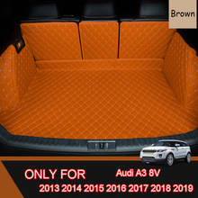 Кожаный коврик для багажника для Audi A3 8V 2014, 2015, 2016, 2017, 2018, 2019 2024 - купить недорого