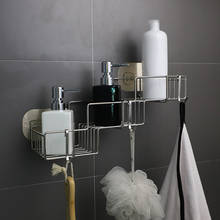 Creative Stainless Steel Wall-mounted Bathroom Storage Rack Shampoo Shower Gel Drain Shelf Kitchenware Hanging Organizer 2024 - buy cheap