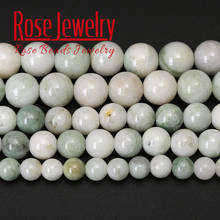 Natural Stone Silvers Grey Jades Chalcedony Beads Round Loose Beads 4/6/8/10/12 mm For Jewelry Making Necklace Bracelet 2024 - buy cheap