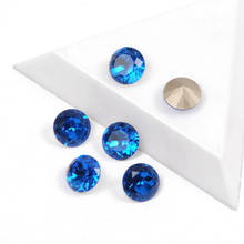 YANRUO-diamantes de imitación en 3D para decoración de uñas, cristales brillantes de alta calidad, Capri, Color azul, con forma de corte brillante, 1357 2024 - compra barato