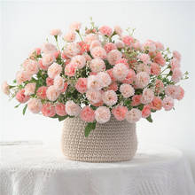 31cm clavo flores artificiales ramo flores baratas falsas para la decoración de la boda en casa interior 2024 - compra barato