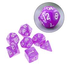 7pcs/set D4 D6 D8 D10 D12 D20 Polyhedral Dices Numbers Dials Desktop Table Board Playing Game 2024 - buy cheap