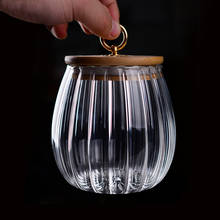 Pote de vidro para doces e especiarias, recipiente transparente, jarra com tampa, cozinha, chá, selado 2024 - compre barato