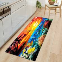 3D Ocean World Fish Carpet Kitchen Mat Entrance Doormat Bedroom Home Floor Decoration Living Room Carpet Bathroom Anti-slip Rug 2024 - buy cheap