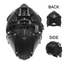 Casco táctico de alta calidad para Airsoft, máscara de protección de diseño cerrado, para deportes, juego de motocicleta, CS, para exteriores 2024 - compra barato