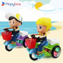 Electric Stunt Tricycle Car Child Dump Truck Simulation 3 Wheel 360 Degree Rotating with 3D LED lighting children gift 2024 - buy cheap