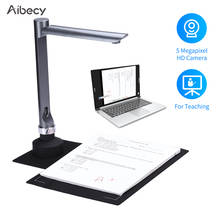 Aibecy-scanner para documentos f60a, câmera hd de 5 mega pixels, tamanho de captura, a4, software para ensino de luz led 2024 - compre barato