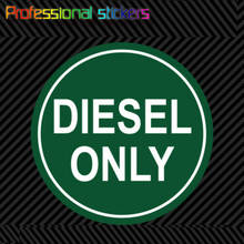 A diesel somente etiqueta premium cortado vinil go verde gás combustível adesivos para janelas do carro, laptops, telefones celulares, material de escritório 2024 - compre barato