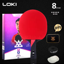 LOKI 8 Star Professional Table Tennis Racket 7 Plywood Blade with High Sticky Rubber PingPong Bat Ping Pong Paddle with Bag 2024 - buy cheap