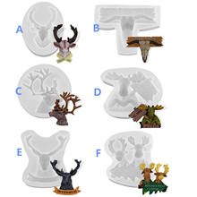 Luyou 6 Styles Christmas Deer Series Resin Fondant Molds Cake Decorating Tools Silicone Kitchen Baking  Accessories FM1987 2024 - buy cheap