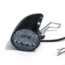 HOT 36V 48V EBike Light Scooter Lamp Electric Bicycle 4 LED Front Headlight Ultra-Bright Spotlight with Horn 2024 - buy cheap