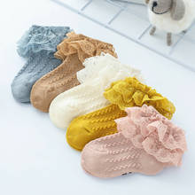 0-5Y Newborn Baby Socks Lace Bows Baby Girl Boys Flowers Socks Autumn Princess Soft Infant Toddler 2024 - buy cheap