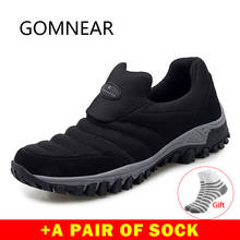 GOMNEAR-zapatos de senderismo antideslizantes para hombre y mujer, zapatillas de malla transpirable para deportes de montaña y acampada, color negro 2024 - compra barato