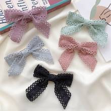 7 Color Korean Bow-Knot Elastic Hair Bands Accessories Fashion Hair Band Lace Bow Ponytail Hair Tie Scrunchies Women Girls 2024 - buy cheap