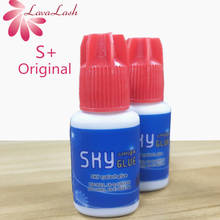 Free Shipping 2 bottles/lot 1-2s drying Original Korea Sky Glue Red Cap S+ for Eyelash Extensions MSDS Adhesive,5ml lashes glue 2024 - buy cheap