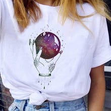 Women Graphic Space  Kawaii  Ladies Short Sleeve Casual 90s  Fashion Lady Clothes Tops Tees Print Female Tshirt T-Shirt 2024 - buy cheap