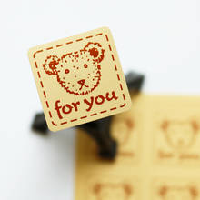 112pcs Cute Bear Sealing Label Stickers Baking Packaging Biscuit Bag Decoration Sealing Sticker 2024 - buy cheap