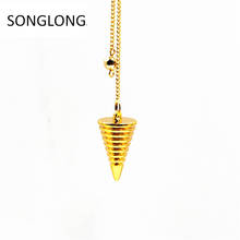 pendant male pendulums for dowsing Metal Pendulum Healing Divining Scrying Point Ball Egyptian Coil copper pendulo radiestesia 2024 - buy cheap