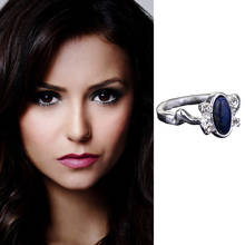 Women Fashion Accessories The Vampire Diaries Ring  Classic Elena's Daylight Blue Stone Rings 2024 - buy cheap
