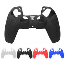 Capa de silicone anti-deslizamento para ps5, capa de borracha gel para controle de videogame, acessórios para sony playstation 5 2024 - compre barato