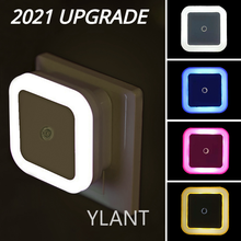 Led night light sensor de movimento iluminação mini ue eua plug night light lâmpada para crianças sala estar quarto luzes iluminação