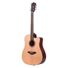 41inch Cutaway Acoustic Folk Guitar Spruce Wood with Strap Bag Capo Picks Strings Top Panel Mahogany Wood Backside Panel 2024 - buy cheap