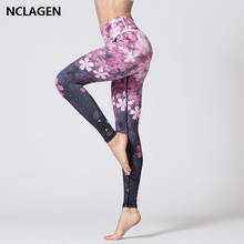 Leggings Sport Women Fitness Push Up Sportswear Yoga Pants High Waist Printing Elastic Gym Clothes  Workout trousers NCLAGEN 2024 - buy cheap