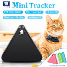 Новый умный мини GPS-трекер для домашних животных, локатор для домашних животных, водонепроницаемый трекер для собак и кошек с Bluetooth треугольным трекером, несколько цветов 2024 - купить недорого